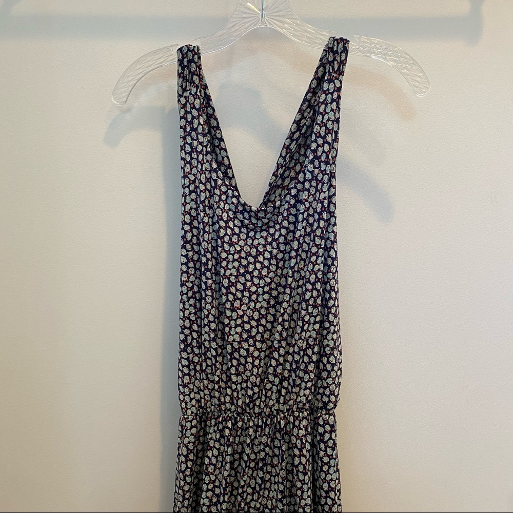 Gilli Strechy Floral Jumpsuit in navy